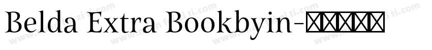 Belda Extra Bookbyin字体转换